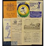 1952/53 Everton Away Football Programmes to include Leeds United^ Birmingham City^ Huddersfield