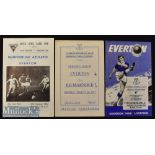 1962/63 Everton v Dunfermline A. (ICFC) Football Programme date 24 Oct plus second leg 31 Oct^ and