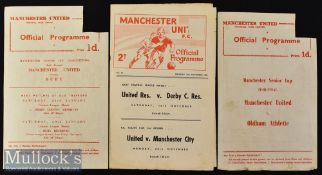 1957/58 Manchester United v Oldham Athletic Football Programme plus^ 59/60 v Bury and 61/62 v Bolton