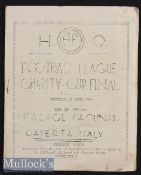 1945 Football League Charity Cup Final MACAF v Royal Navy Football Programme date 25 Apr at Palace