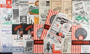 Assorted Selection of 1950s Football Programmes to include 50/51 Derby County v Manchester United^