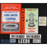 1965 FA Cup Final Leeds United v Liverpool Football Programme and Match Ticket date 1 May plus