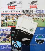 1964-1993 Scotland and New Zealand Test Rugby Programmes (8): Terrific collection^ Scottish homes