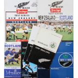 1964-1993 Scotland and New Zealand Test Rugby Programmes (8): Terrific collection^ Scottish homes