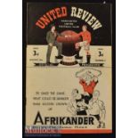 FA Cup 1946/47 Manchester United v Nottingham Forest Football Programme date 25 Jan^ Light folds^