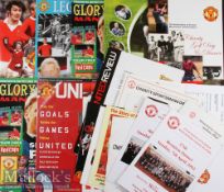 Mixed Selection of Manchester United Home and Away Football Programmes with a mixture of seasons