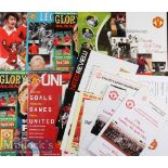 Mixed Selection of Manchester United Home and Away Football Programmes with a mixture of seasons