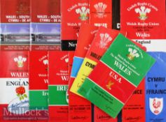 Wales Test Rugby Programmes 1979-1999 (14): Fine selection with two games against all the Five