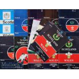 1971-1995 Scotland v Wales Test Rugby Programmes (14): All at Murrayfield^ from the 19-18 Welsh