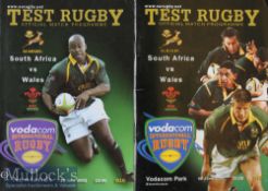 South Africa v Wales Rugby Programmes (2): Neat productions for the two-test series^ at Bloemfontein
