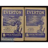 1947/48 Everton v Bolton Wanderers Lancashire Senior Cup Football Programme date 8 Oct^ together