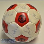 1980s Signed Manchester United Football with signatures including Chris Turner^ Colin Gibson^ Viv