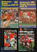 Rugby Annual Quartet (4): The Rothmans Rugby Yearbook for 1974-5 & 1980-81^ plus the Welsh