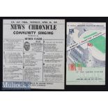 1947 FA Cup Final Burnley v Charlton Athletic Football Programme date 26 Apr^ also include Community
