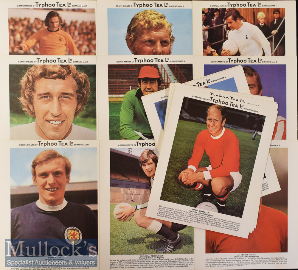 Selection of 1970s premium issue Typhoo Tea photocards of football stars^ appear in good condition