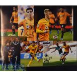 15x Signed Wolverhampton Wanderers Colour Photographs Bennet^ Perry^ Cutrone^ Santo^ and more^