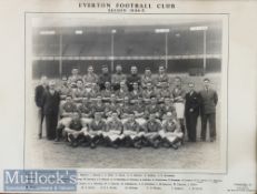 1946/7 Season Everton Team Photograph by Cabonara Photographers (Liverpool) Formerly the property of