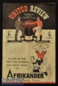 1946/47 Manchester United v Blackburn Rovers Football Programme date 19 Apr^ centre fold^ small tape