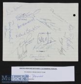 Varied Selection of Football Autographs on a single page including Tony Book^ Don Revie^ Dai Davies^