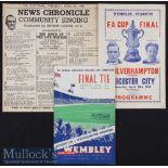 1949 FA Cup Final Leicester City v Wolverhampton Wanderers Football Programme and Souvenir Programme