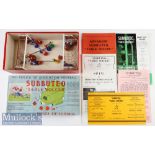 1962 Subbuteo Table Soccer Football Combination Set with instructions^ goals^ players and ball^ in