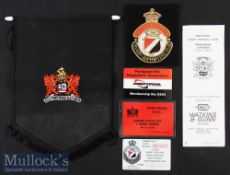 Pontypool Rugby Package: Perfect for a ‘Pooler’ Person^ a black felt 10” x 7” shield format
