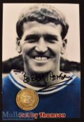 1967/68 Cheshire Football Association Runners Up Medal hallmarked together with a Signed Bobby