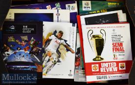 Selection of Big Match Football Programmes including European Competitions^ Friendlies^