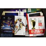 Selection of Big Match Football Programmes including European Competitions^ Friendlies^