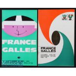 1967 & 1969 France v Wales Rugby Programmes (2): 1967 France Champs^ 1969 Wales Champs: lovely