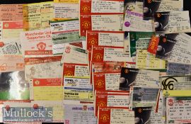 Mixed Collection of Manchester United Football Tickets including homes and aways covering 1980s^