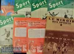 Collection of Assorted Football Ephemera including Le Miroir des Sports 1938 magazines^ assorted