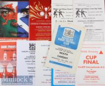 Cup Rugby Programme Selection (10): Largely Cardiff biased; six rarer issues for the Cardiff &