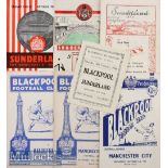 Selection of Blackpool Football Programmes to include (H) 45/46 Sunderland^ 53/54^ 57/58^ 59/60 v