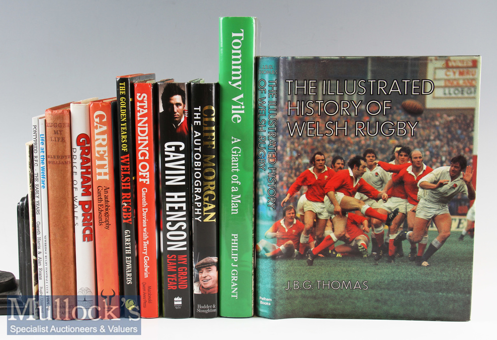 Rugby Book Collection^ Welsh Interest^ some signed (12): Autobiographies of Bleddyn Williams and