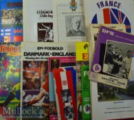 England international away match programmes to include 1965 Germany^ 1975 Switzerland x 2^