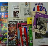 England international away match programmes to include 1965 Germany^ 1975 Switzerland x 2^