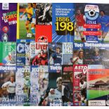 Selection of Football Programmes to include 77 FA Cup Final^ 96 Coca Cola Cup Final^ 95 Sweden v