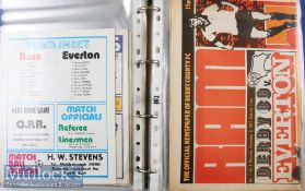 1976/77 and 1977/78 Everton Home and Away Football Programmes includes 76/77 (H) (x27) Spurs