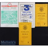 1950 Five Nations Rugby Programmes (4): Four issues from 70 years back^ Scotland homes v France &
