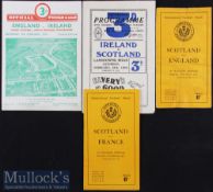 1950 Five Nations Rugby Programmes (4): Four issues from 70 years back^ Scotland homes v France &