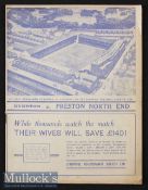 1938/9 Everton v Preston North End Football Programme dated 15th April in excellent condition^ no