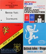 1966 British Lions Rugby programmes (4): Issues v Southland (p/holes)^ Otago^ New Zealand