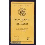 1951 Scotland v Ireland Rugby Programme: Irish Championship season^ and a 6-5 win to help.