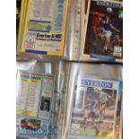 1987/88 – 1989/90 Everton Home and Away Football Programme Collection to include League (appears