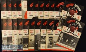 1959/60 Manchester United Home Football Programmes to include Nos 1-23^ condition varied A/G^ some