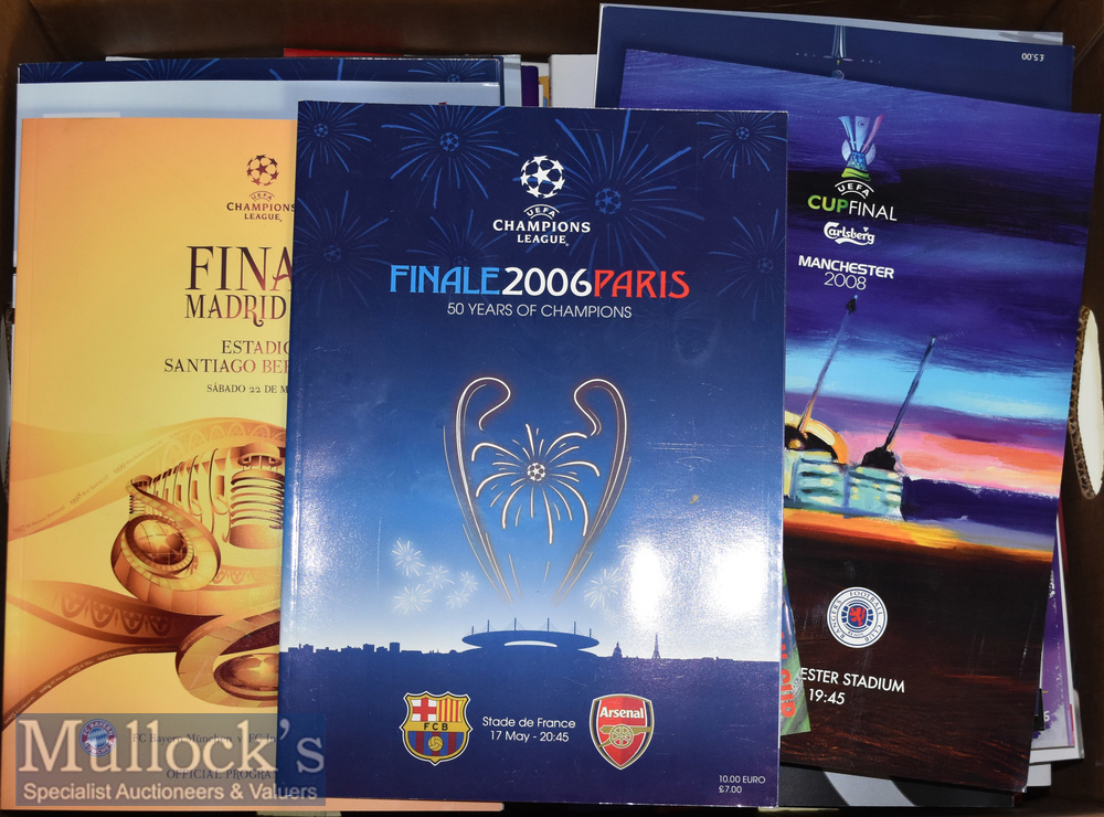 Modern European Final Football Programmes 85 in total in excellent condition with some
