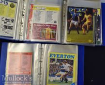 1980/81 – 1982/83 Everton Home and Away Football Programme Collection includes league (appears