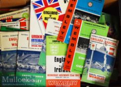 Large Selection of England Home and Away Football Programmes from 1950s Onwards including v Scotland