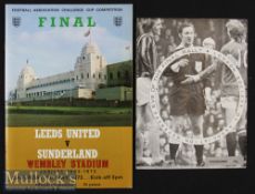 1973 FA Cup Final Leeds United v Sunderland Football Programme date 5 May together with The Eve of